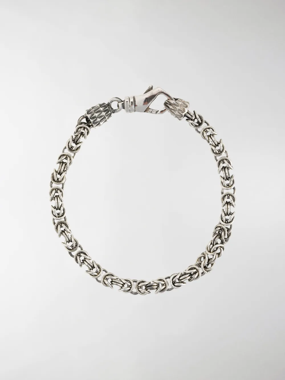 Emanuele Bicocchi Byzantine Chain Bracelet In Silver