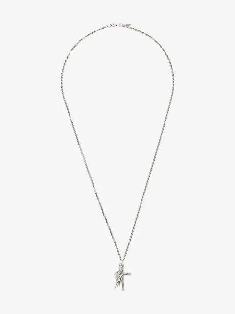 Emanuele Bicocchi Wing and Cross pendant necklace