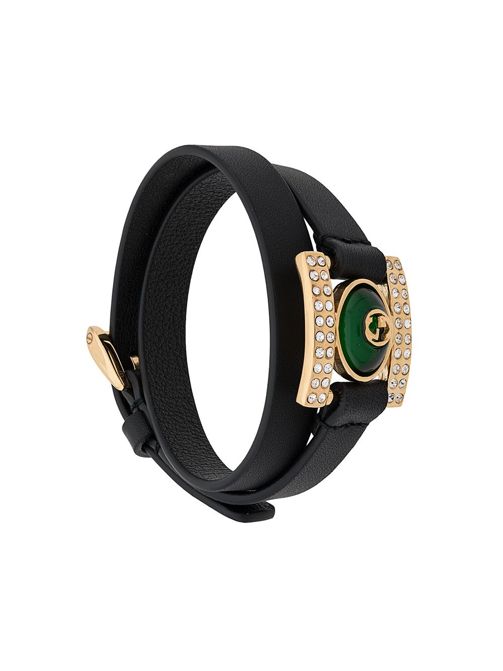 фото Gucci браслет с кристаллами и логотипом interlocking g