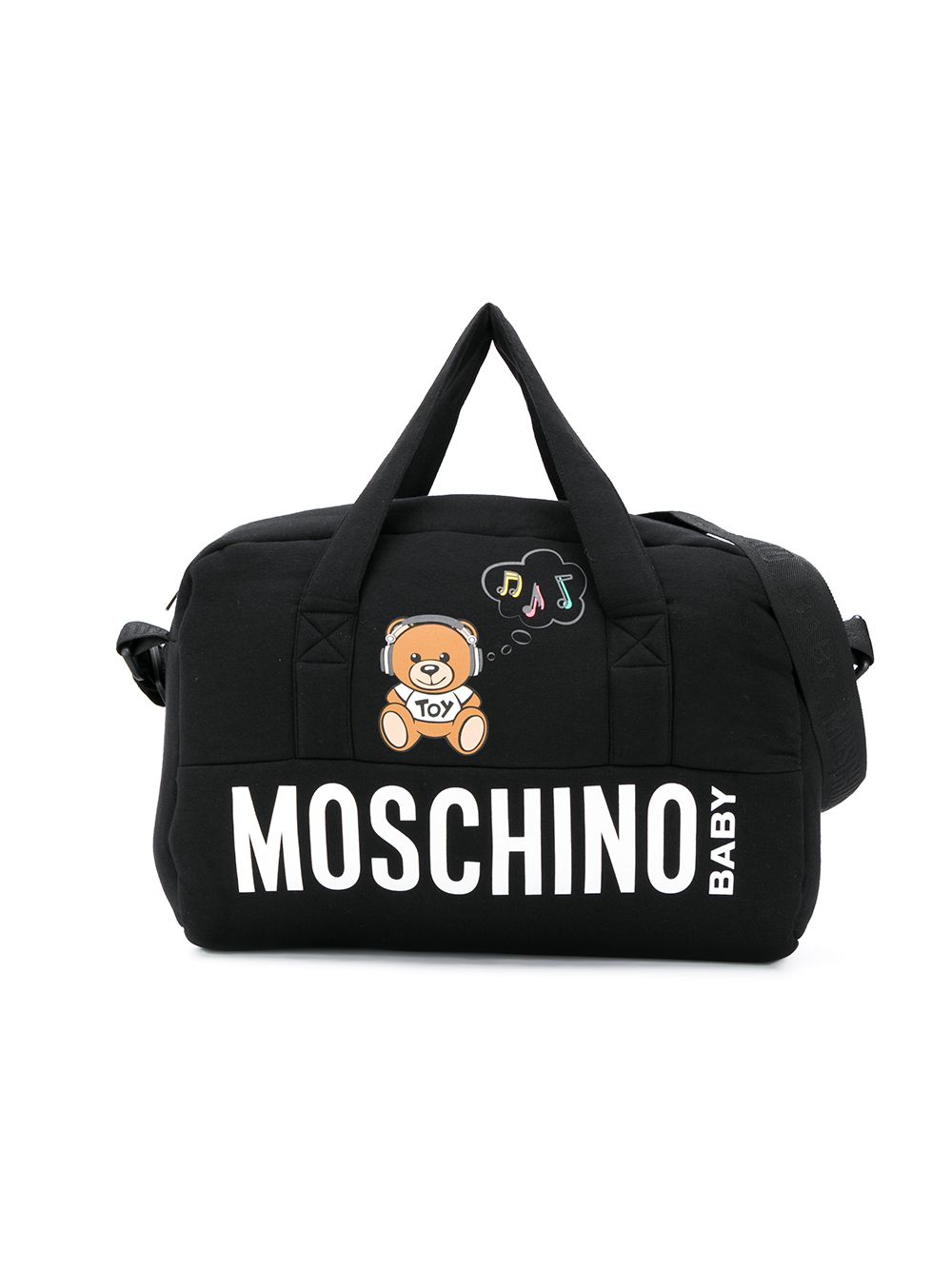black moschino changing bag