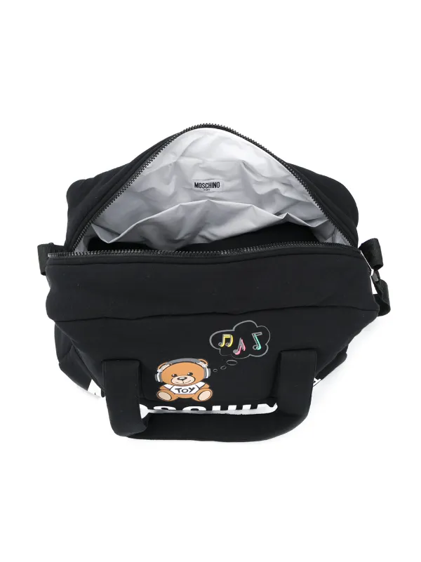 moschino changing bag black