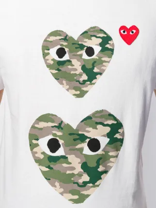 comme des garcons camo shirt