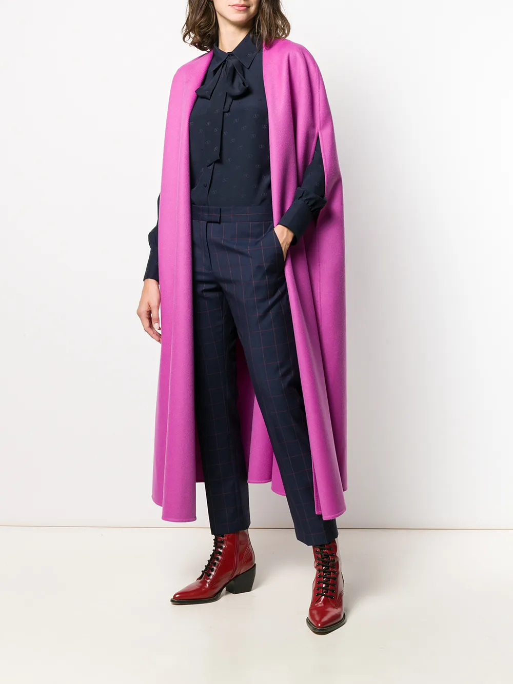 Valentino Garavani Cape met afneembare halsband Roze