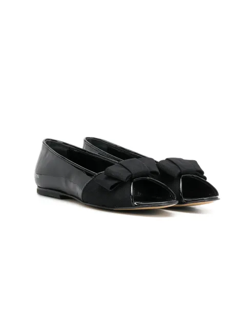 Lanvin Enfant open toe bow sandals