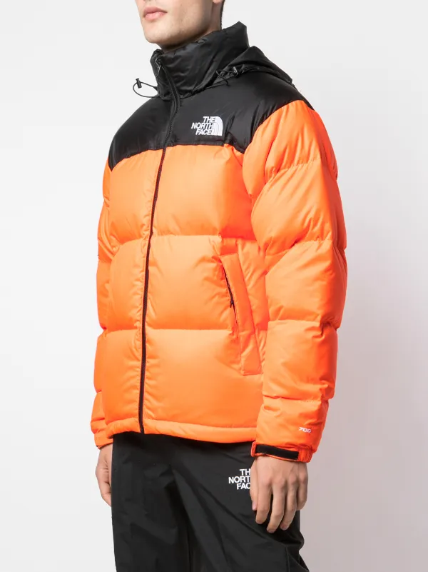 orange supreme north face jacket