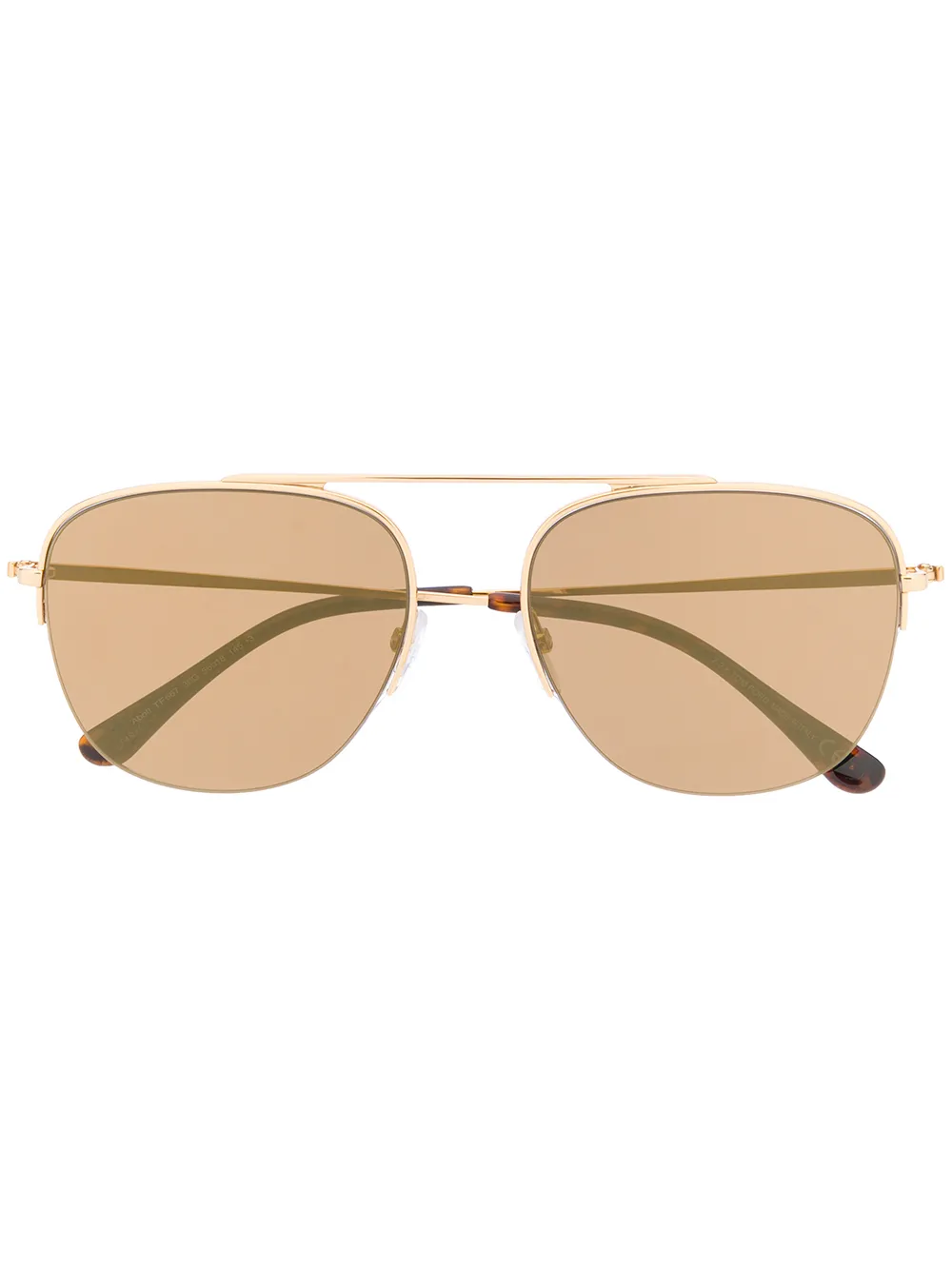 TOM FORD Eyewear Zonnebril met rond montuur Goud