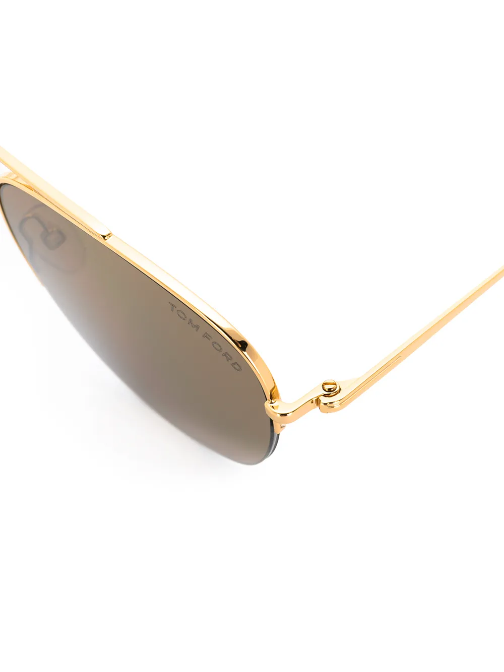 TOM FORD Eyewear Zonnebril met rond montuur Goud