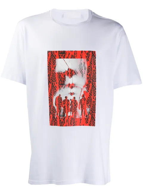 Neil Barrett contrast print T-shirt