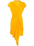 Nina Ricci draped front shift dress - Yellow