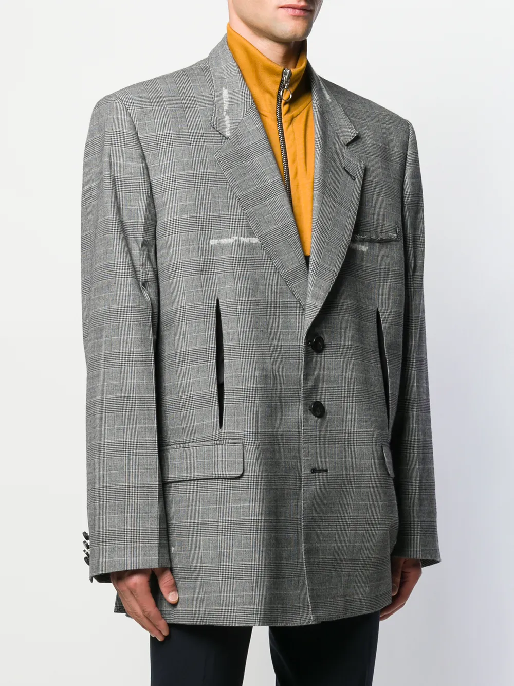 Off-White Geconstrueerde blazer Grijs