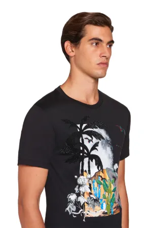 Surreal Postcard printed T-shirt 