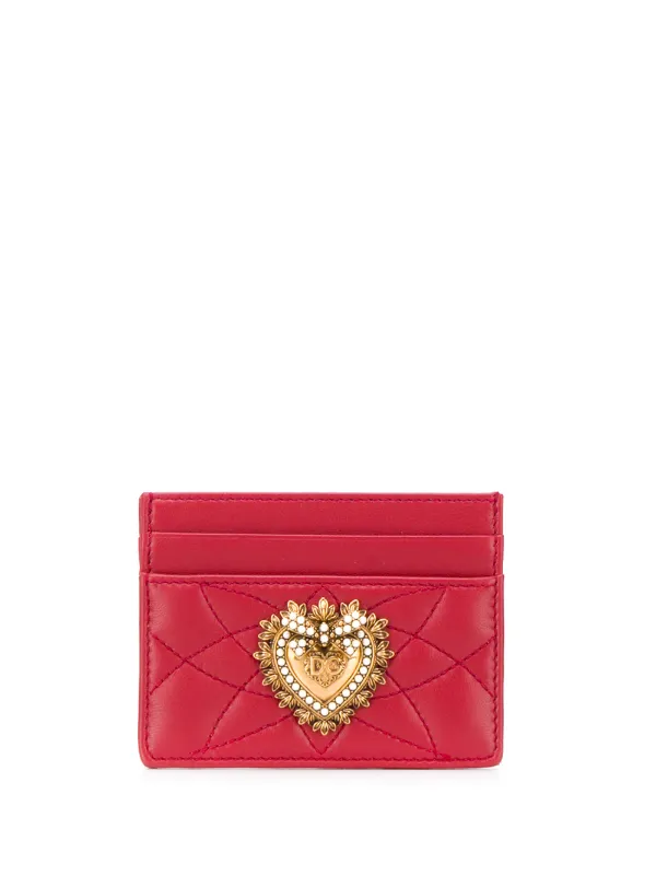 Dolce & Gabbana Red Card Holder With Logo