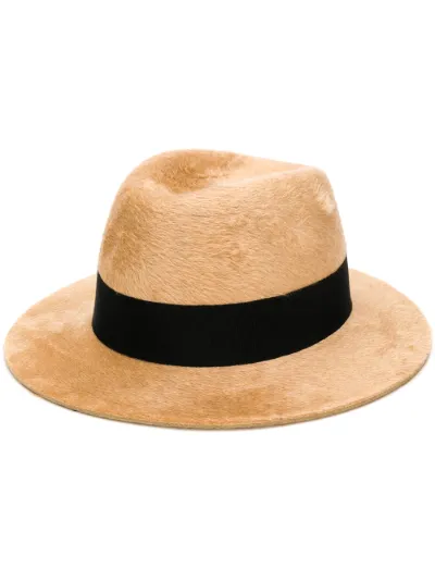 shaggy effect fedora hat | Saint 
