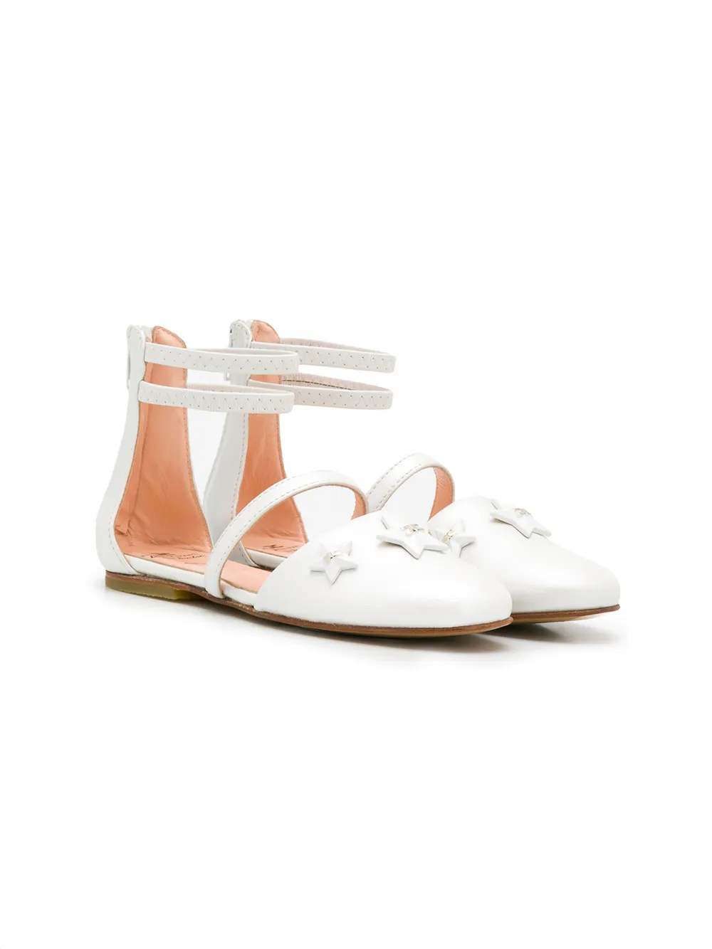 Elisabetta Franchi La Mia Bambina ballerina shoes White