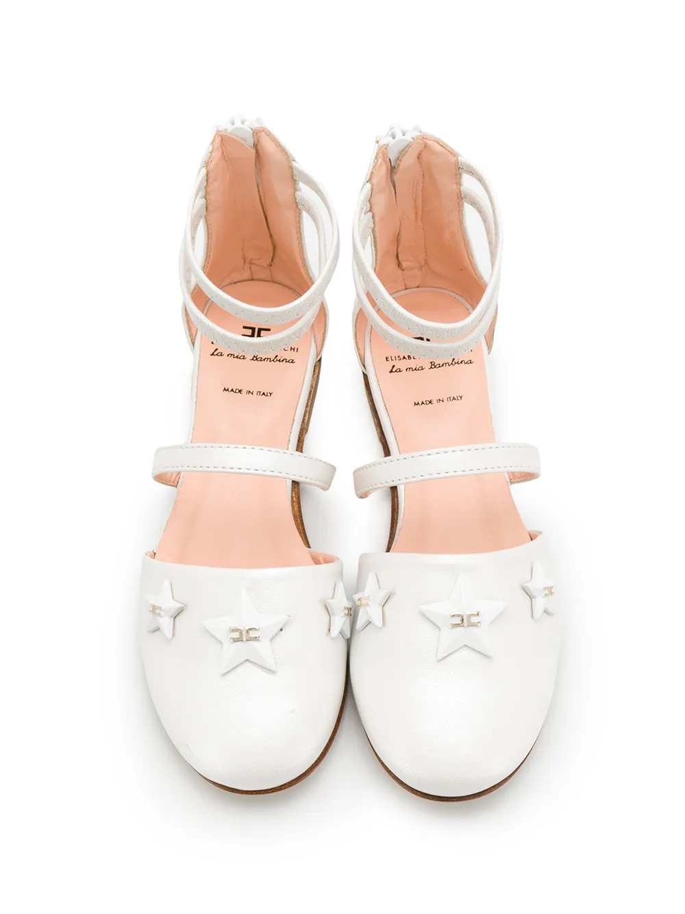 Elisabetta Franchi La Mia Bambina ballerina shoes White