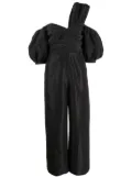Self-Portrait one shoulder jumpsuit - Black