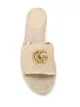 Gucci GG snakeskin trimmed espadrilles