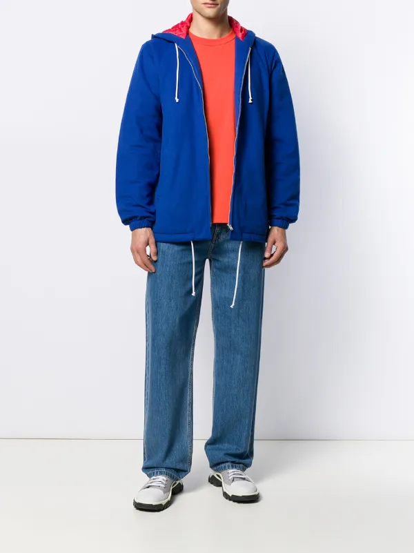 padded hooded shirt