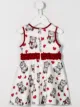 Image 2 of Monnalisa teddybear print dress