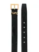 Saint Laurent Monogram crocodile-embossed belt