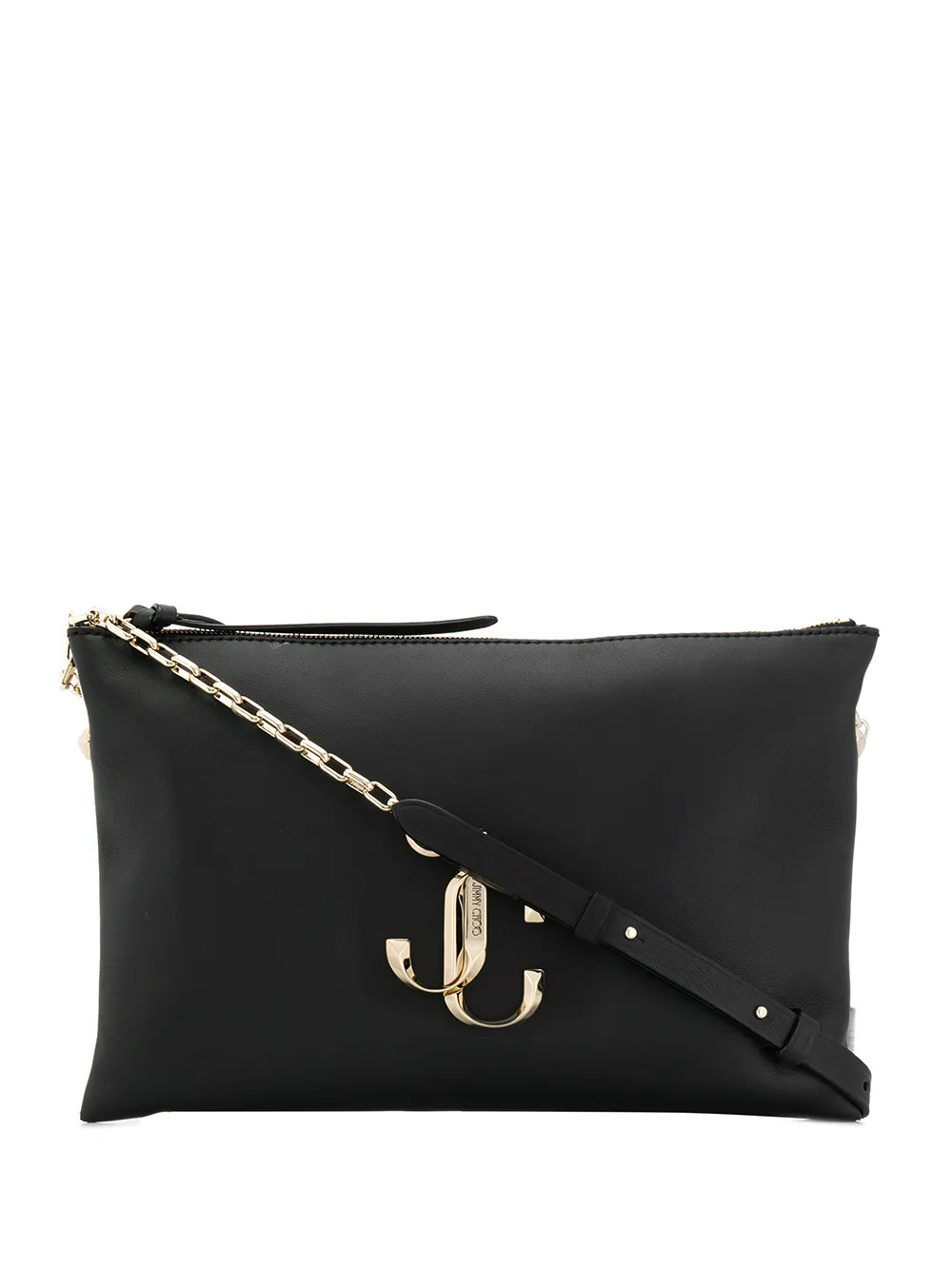 

Jimmy Choo logo shoulder bag - Black