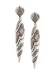 Image 1 of John Hardy Lahar marquis diamond drop earrings
