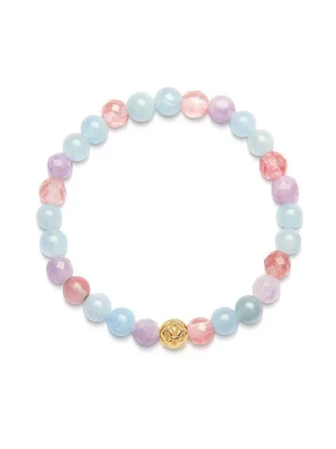 Nialaya Jewelry brazalete con piedras facetadas