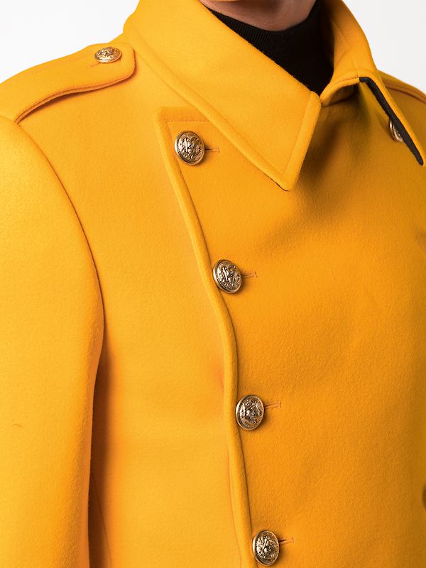 yellow military jacket