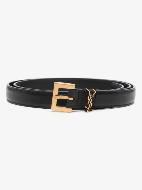Saint Laurent Cassandre leather belt