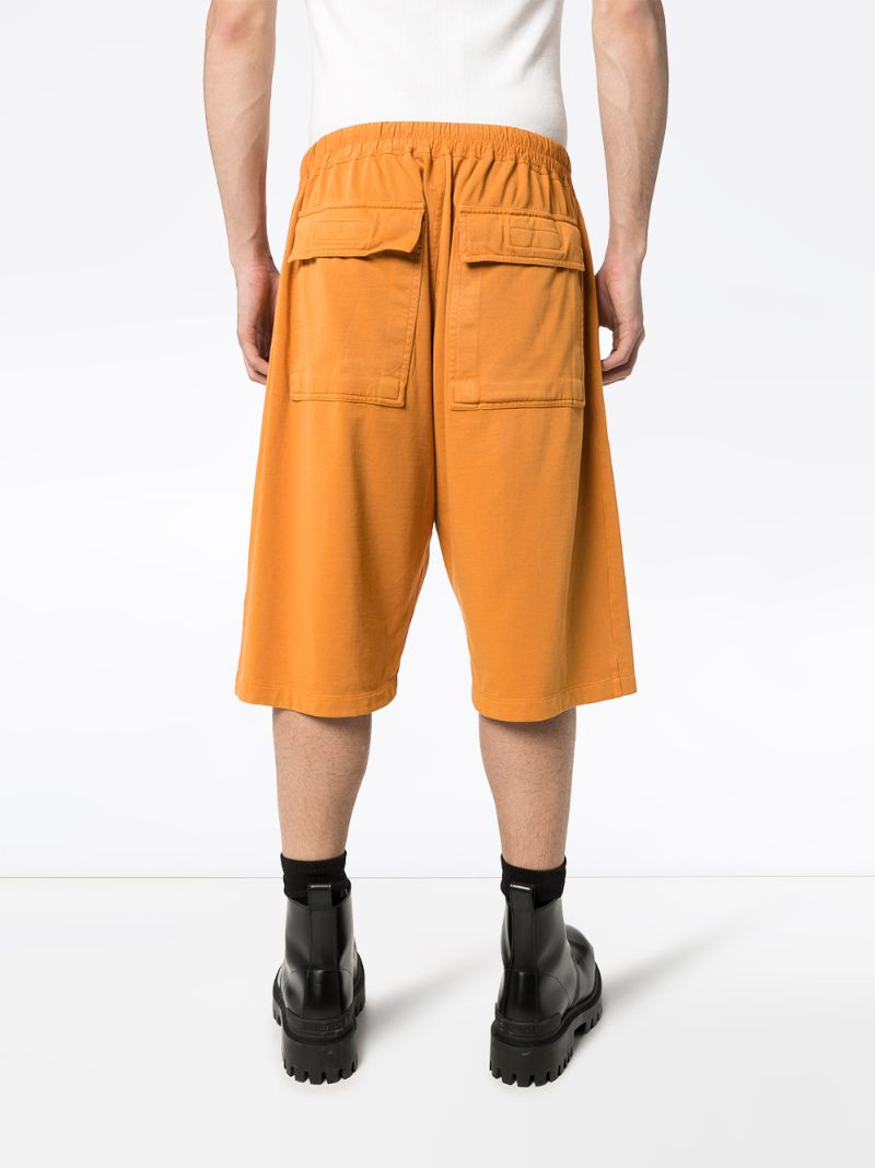 Shop Rick Owens Drkshdw Pods Bermuda Shorts In Orange