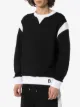Balmain سويت شيرت بلونين وطبعة شعار الماركة
