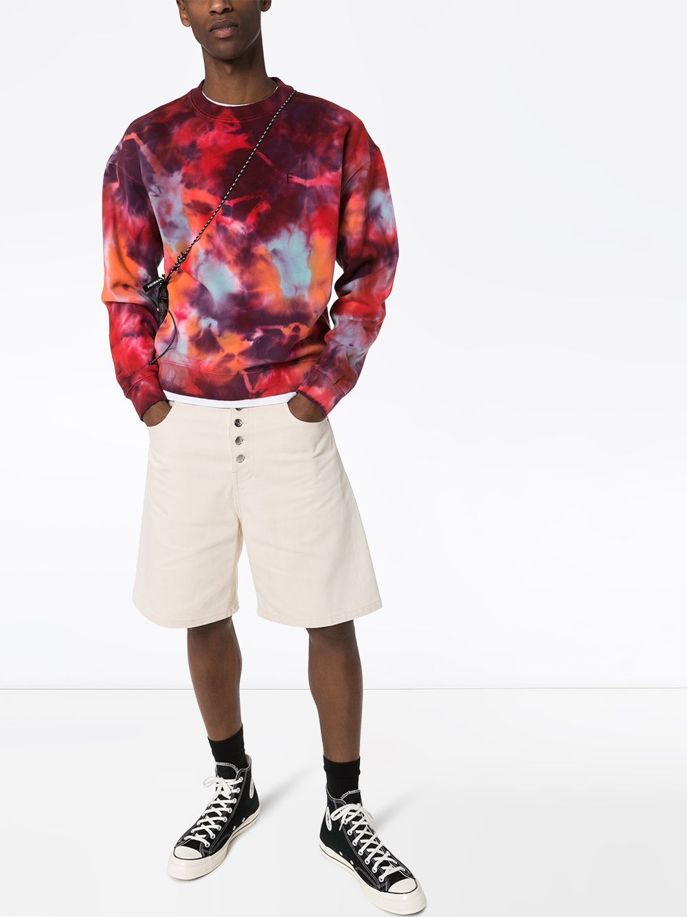 фото Futur tidy outline tie-dye sweatshirt