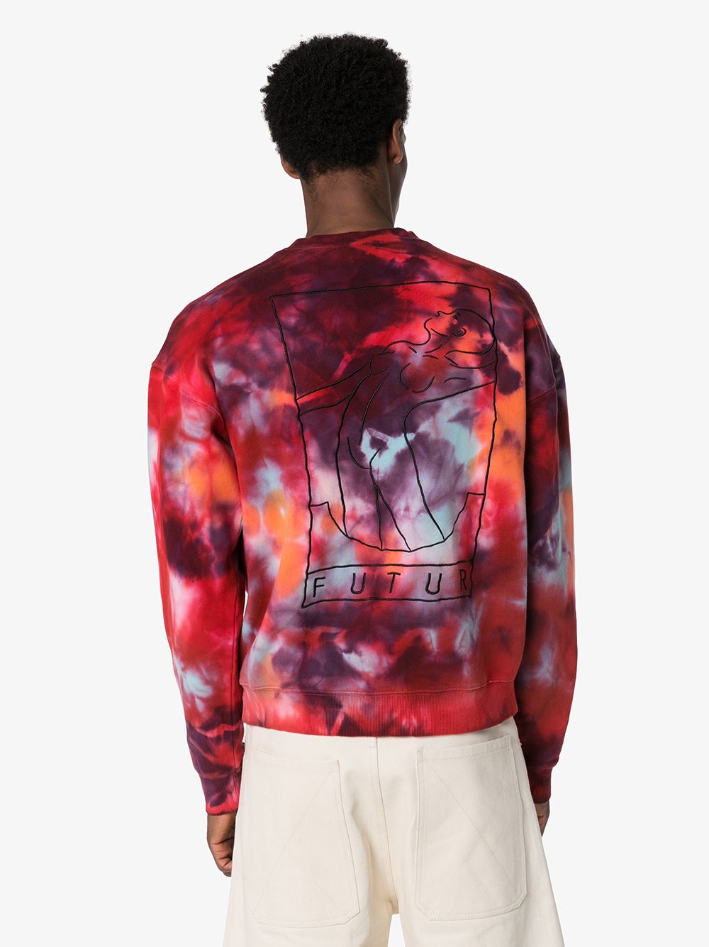 фото Futur tidy outline tie-dye sweatshirt