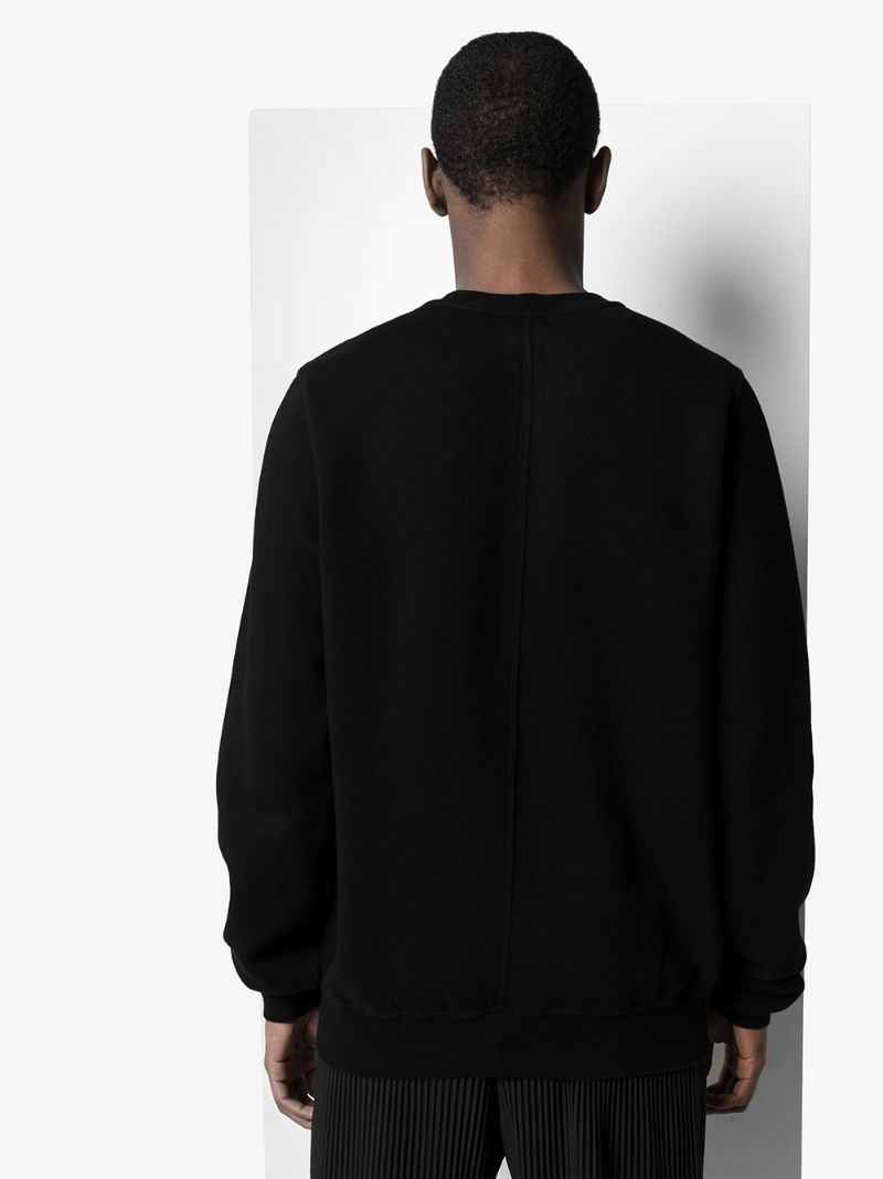 Shop Rick Owens Drkshdw Crew Neck Cotton Sweatshirt In Black