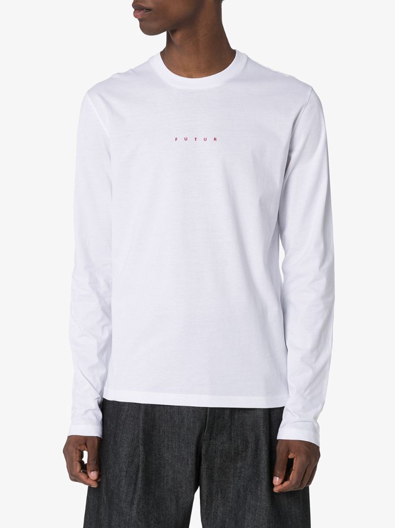 FUTUR LOGO PRINT LONG SLEEVE T-SHIRT 