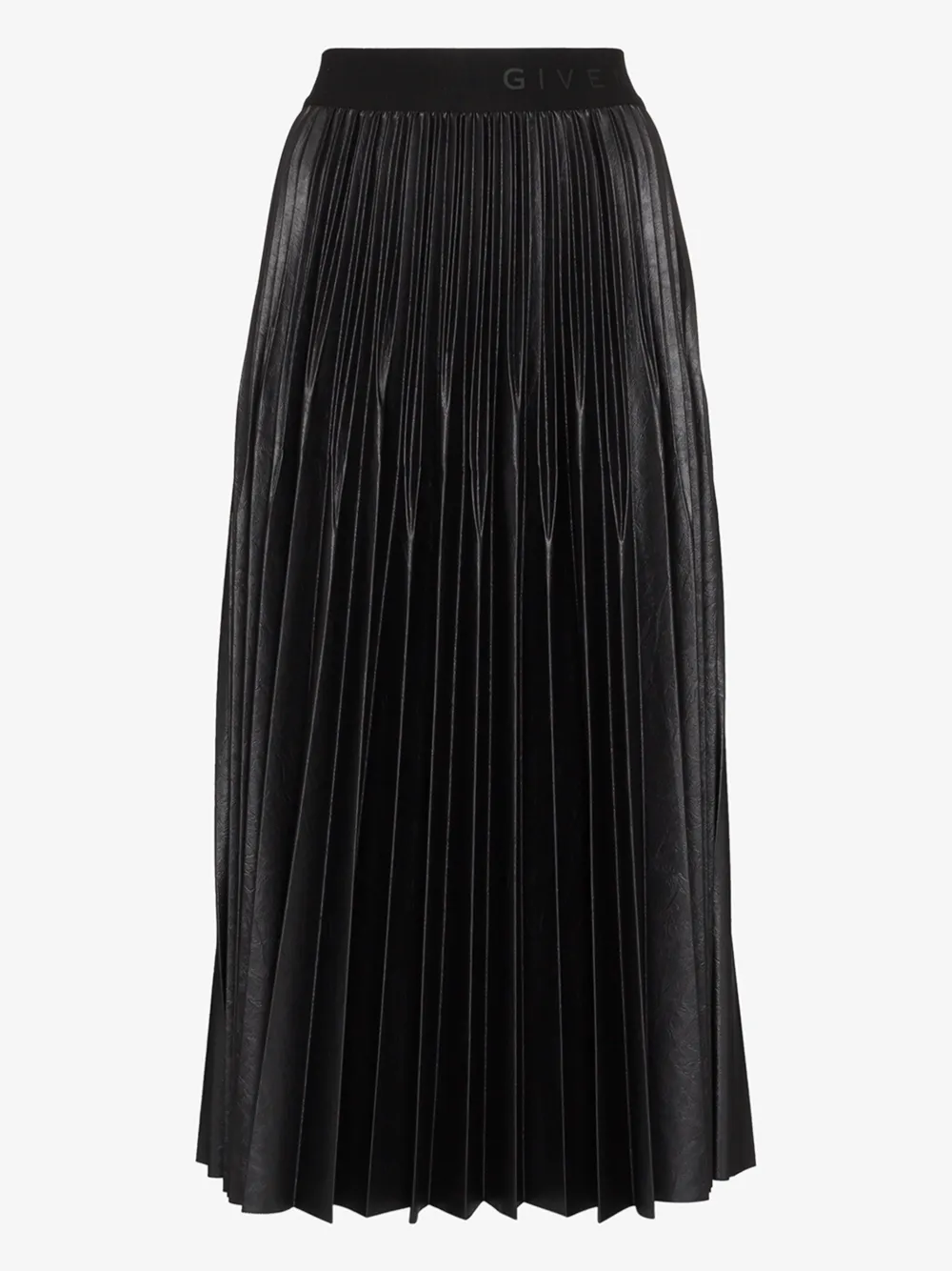 GIVENCHY LOGO WAISTBAND PLEATED MIDI SKIRT,BW40AC3Z2614360970