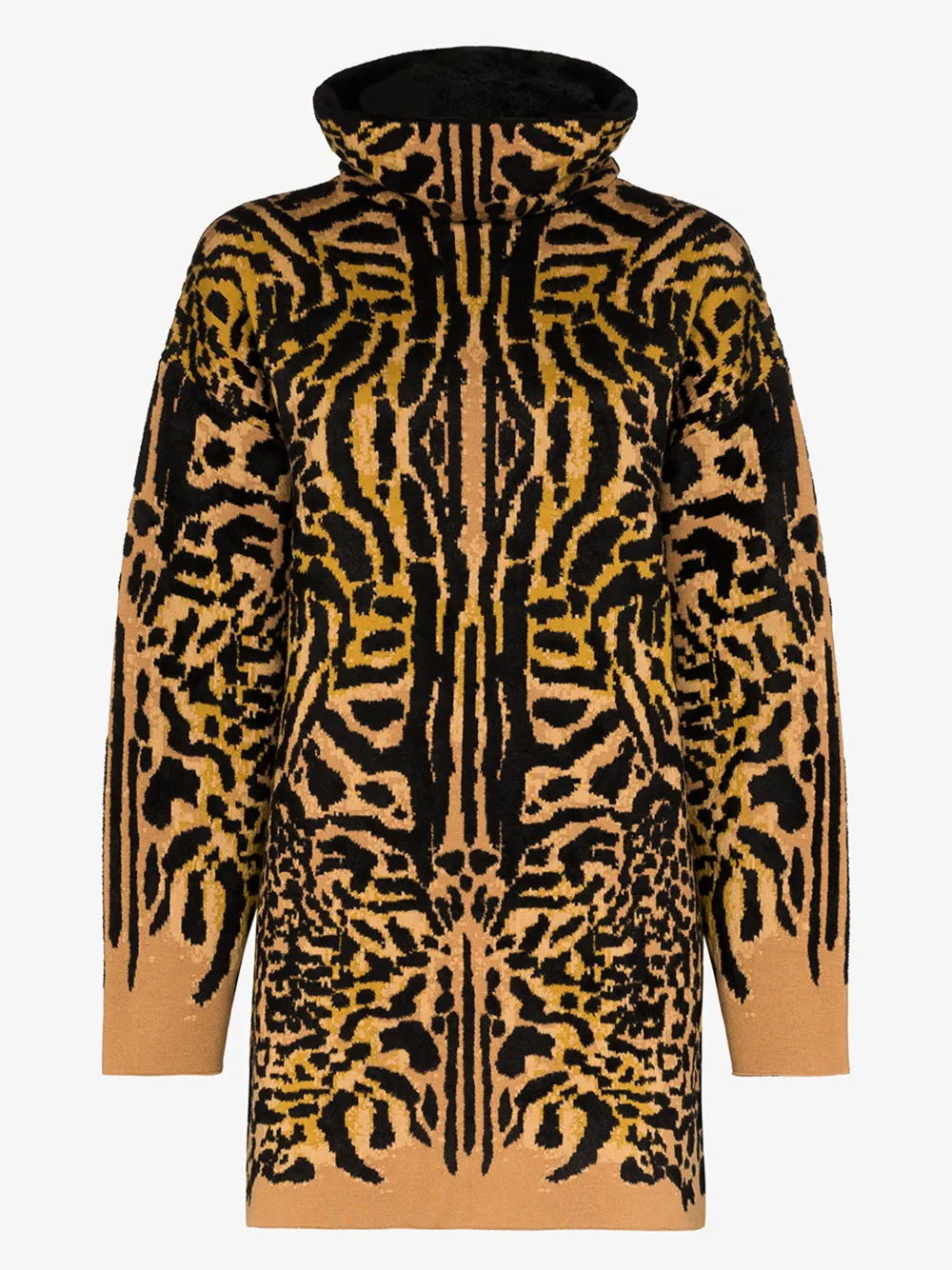 GIVENCHY GIVENCHY CHEETAH JACQUARD TURTLENECK SWEATER,BW90974Z6M14361030