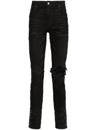 amiri broken jeans black