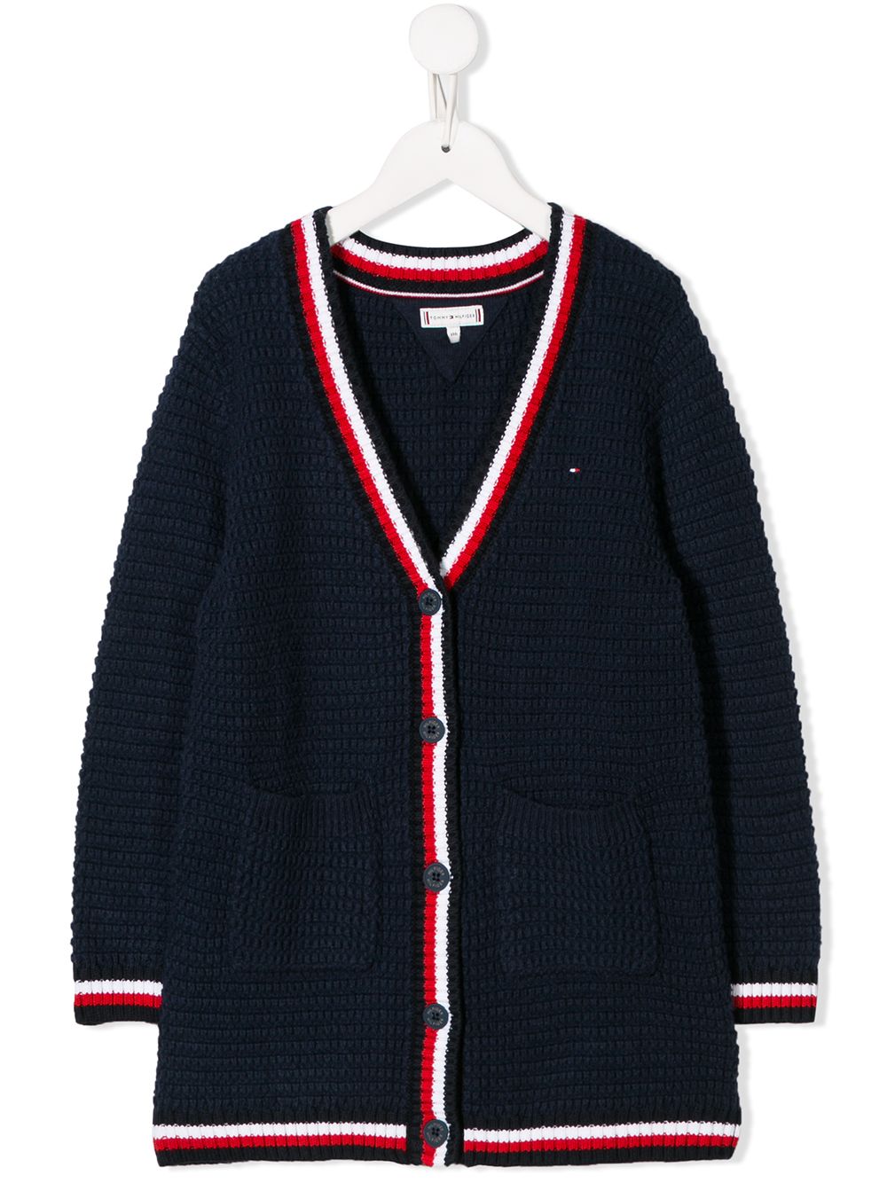 фото Tommy Hilfiger Junior кардиган фактурной вязки