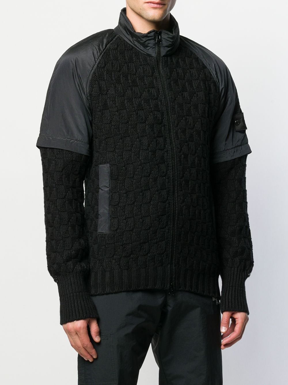 фото Stone Island Shadow Project фактурная куртка на молнии