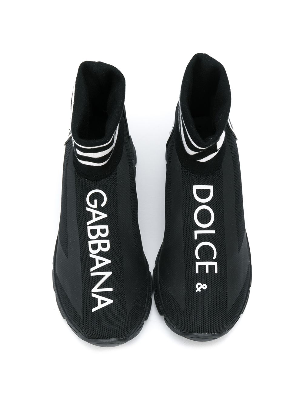 фото Dolce & Gabbana Kids кроссовки-носки с логотипом
