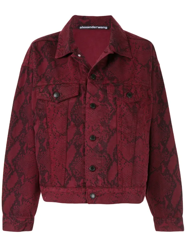 snakeskin jean jacket