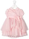 Aletta tulle detail party dress - Pink