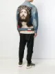 Image 2 of Ih Nom Uh Nit graphic print denim jacket