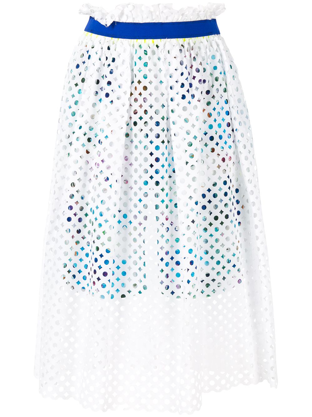 

Kolor mesh layered skirt - Blanco