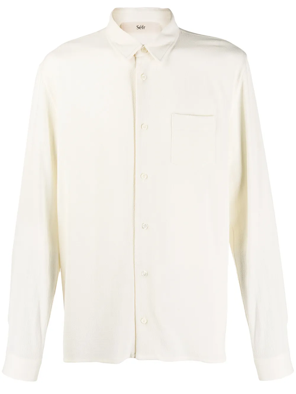 Séfr Hampus plain shirt | White | Image 1