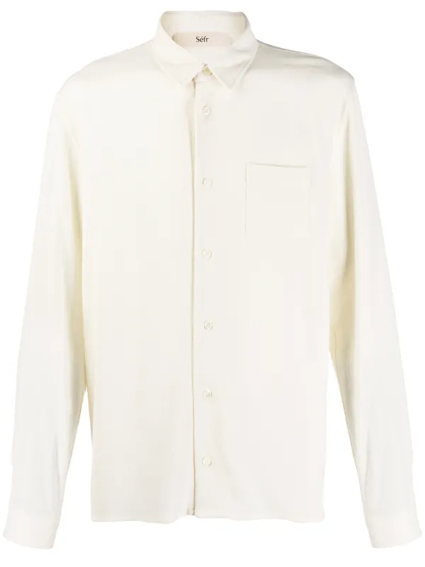 Séfr Hampus Plain Shirt | White | FARFETCH GE