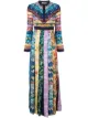 الصورة 1 من Mary Katrantzou فستان طويل متباين الألوان