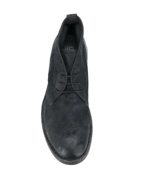 MOMA buffalo leather ankle boots | Black | MILANSTYLE.COM
