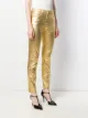 Moschino metallic slim-fit trousers